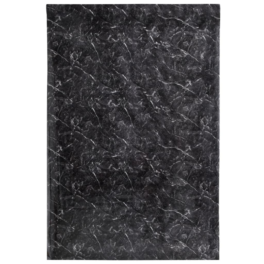 vidaXL Möbeldekaler självhäftande marmor svart 90x500 cm PVC