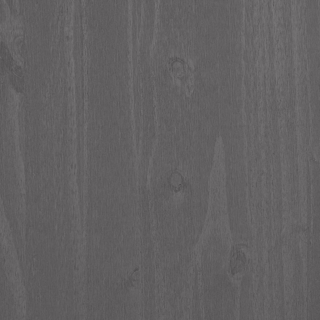 vidaXL Sängbord HAMAR 2 st ljusgrå 40x35x62 cm massivt trä