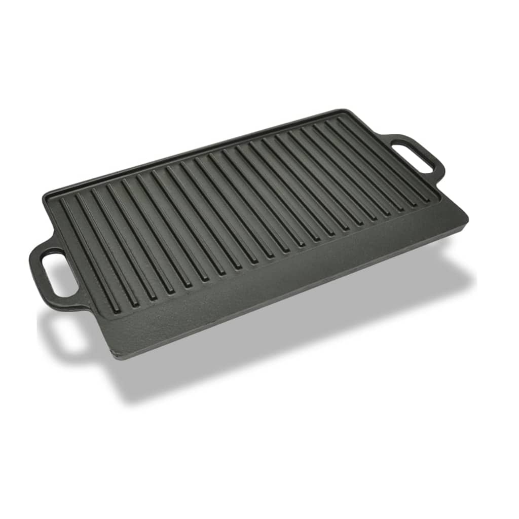 vidaXL Grillplatta gjutjärn 50x23 cm vändbar vidaXL.se