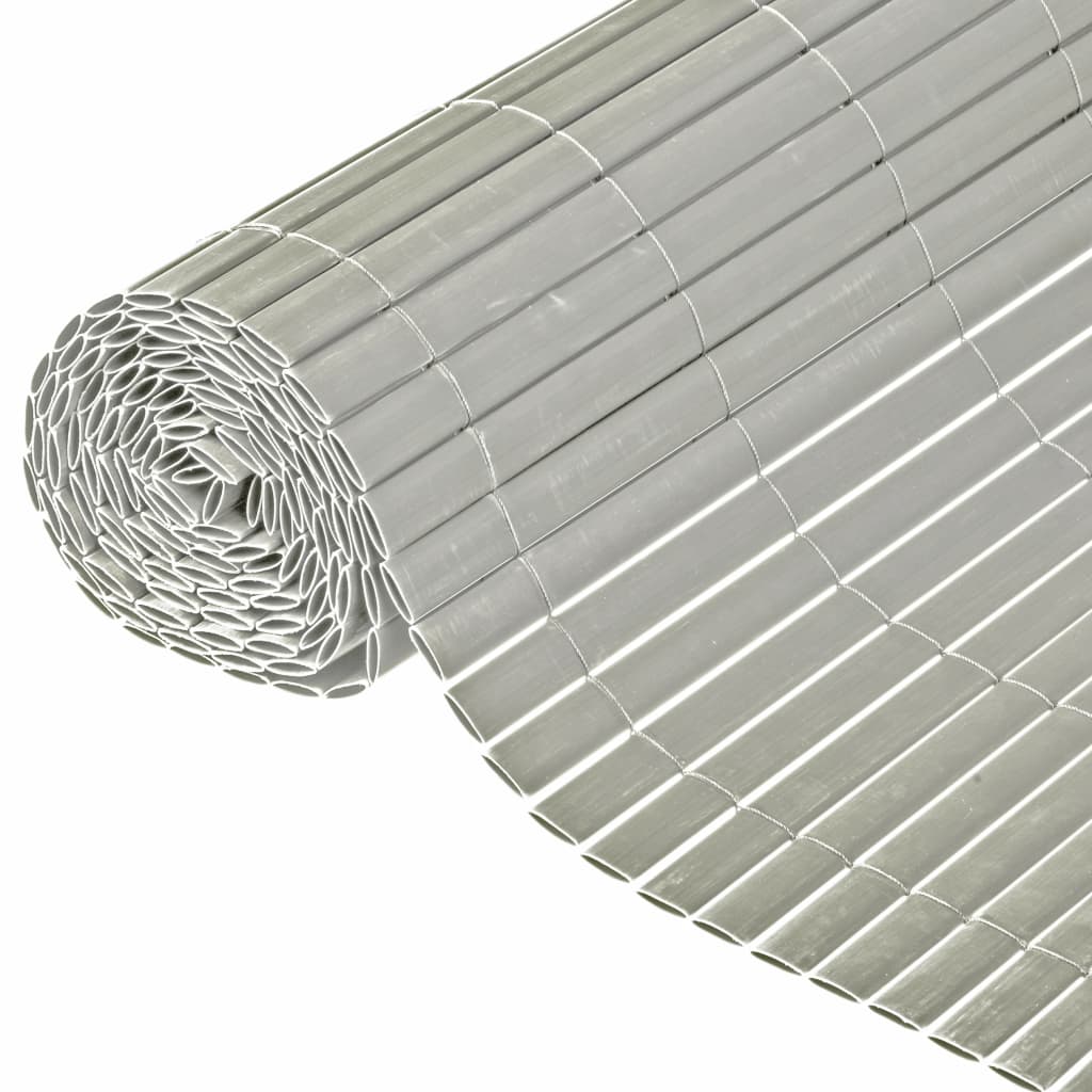 Nature Dubbelsidigt insynsskydd PVC 1x3m grå