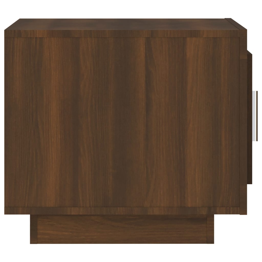 vidaXL Soffbord brun ek 51x50x45 cm konstruerat trä