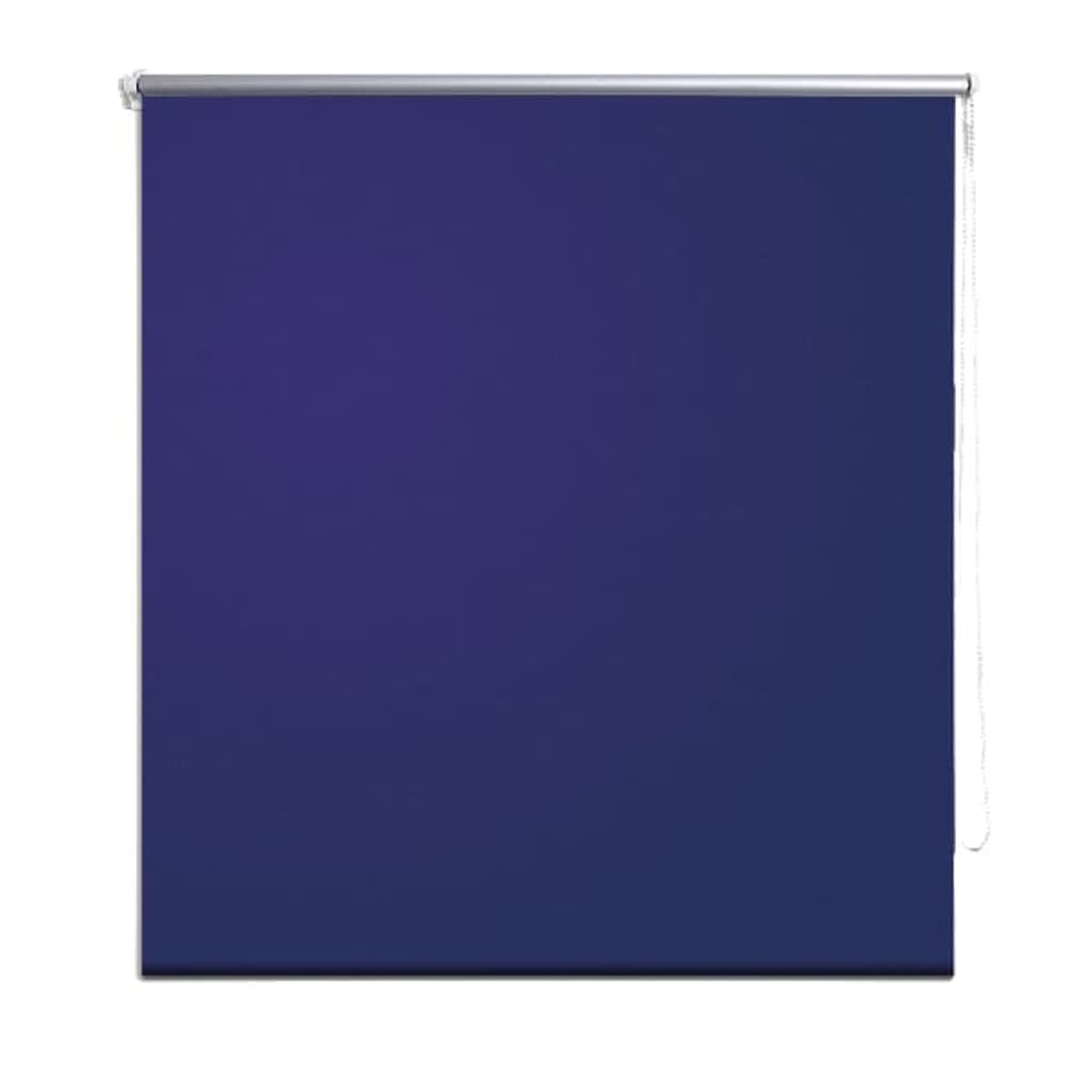 vidaXL Rullgardin för mörkläggning 140 x 175 cm marinblå