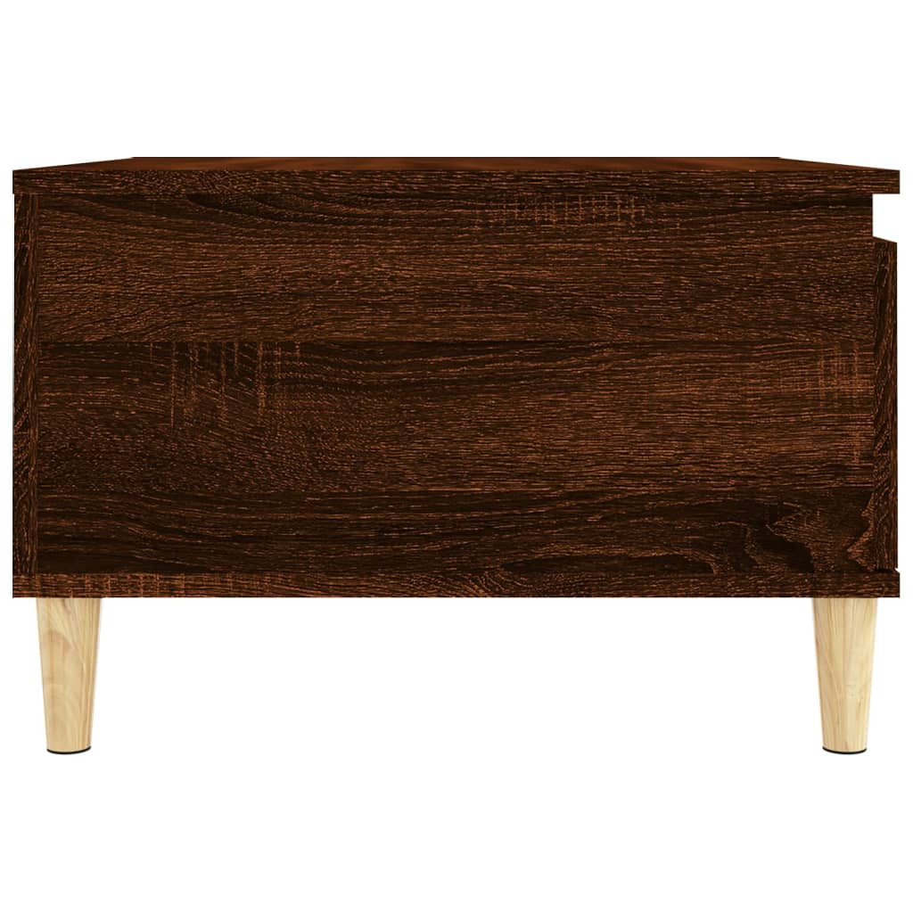 vidaXL Soffbord brun ek 55x55x36,5 cm konstruerat trä