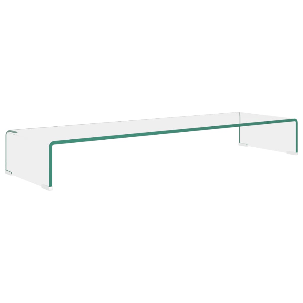 vidaXL TV-bord klarglas 100x30x13 cm
