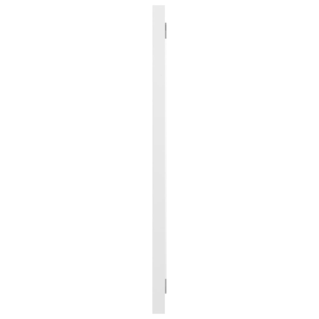 vidaXL Badrumsspegel vit högglans 60x1,5x37 cm spånskiva