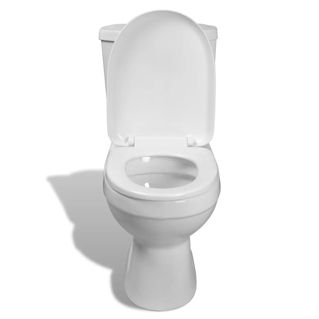 Toalettstol komplett med cistern vit
