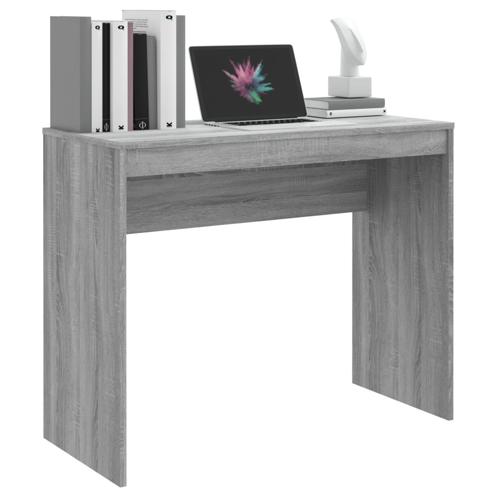 vidaXL Skrivbord grå sonoma 90x40x72 cm konstruerat trä