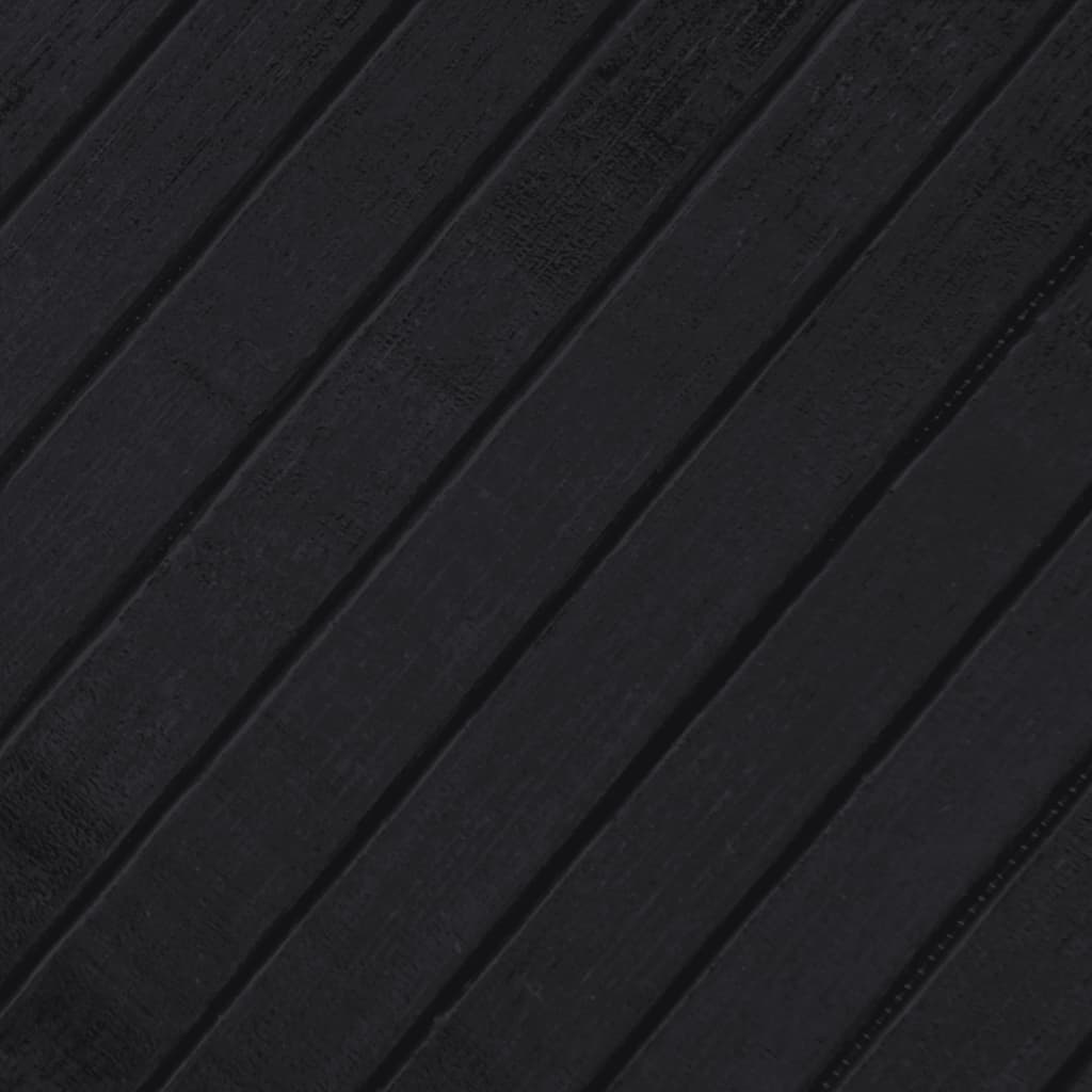 vidaXL Matta rektangulär svart 100x300 cm bambu