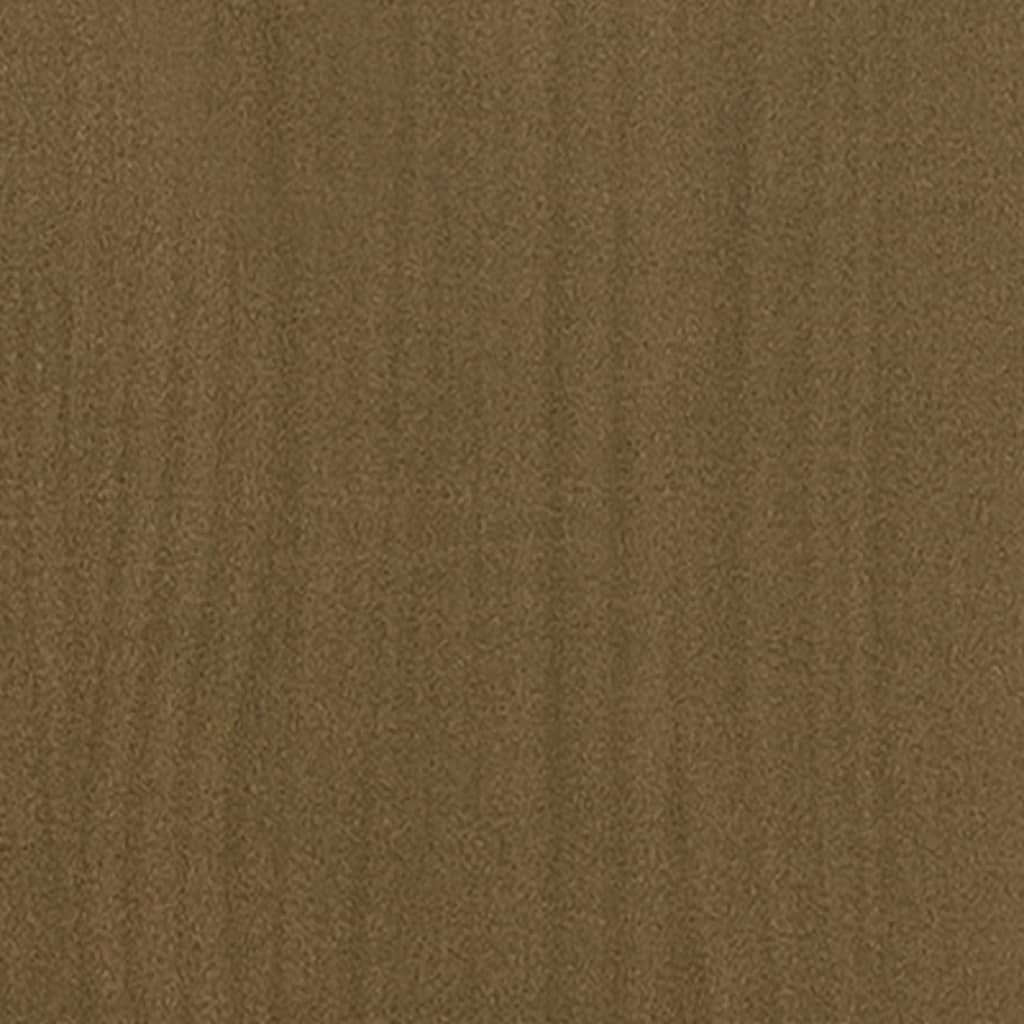 vidaXL Sängram honungsbrun massiv furu 120x200 cm