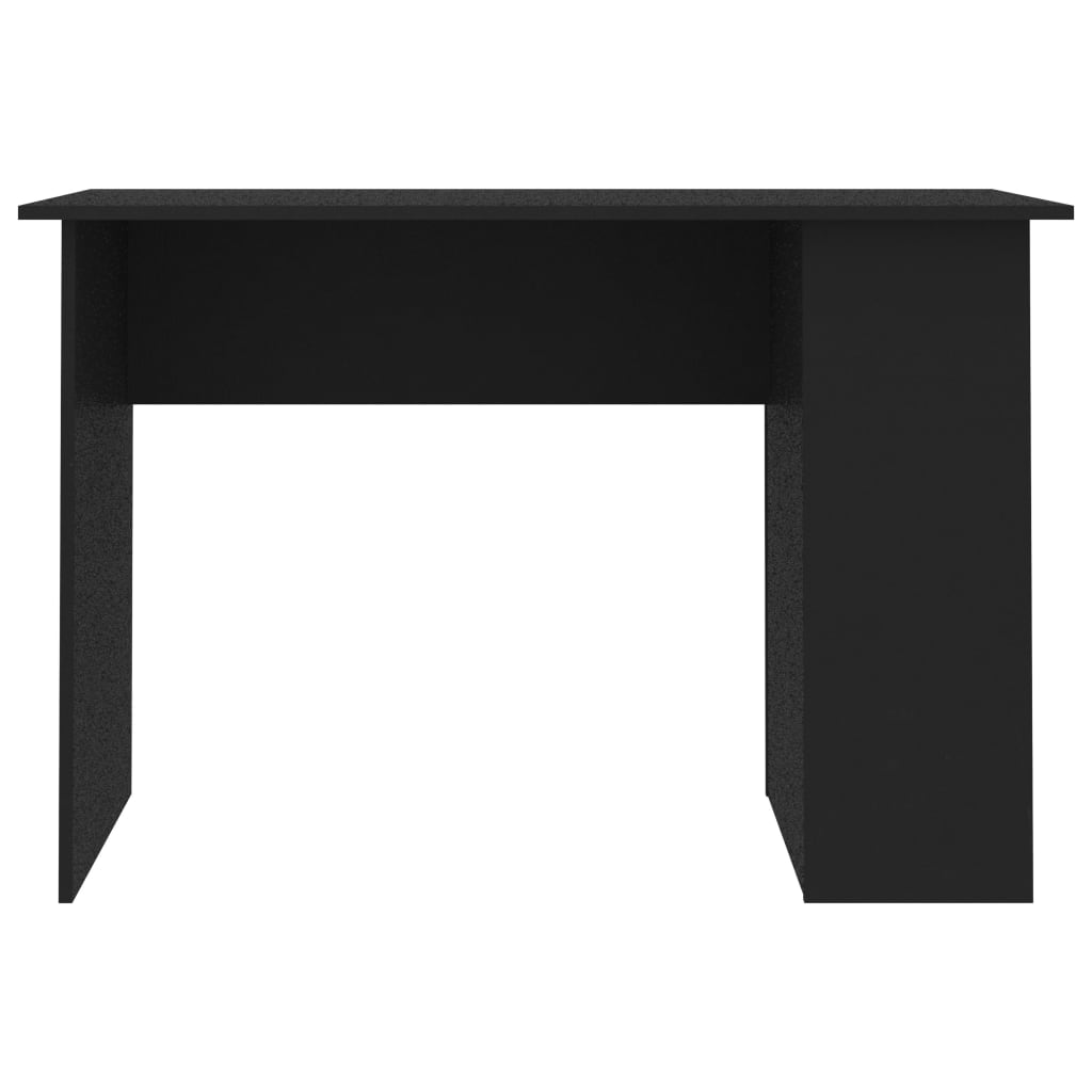 vidaXL Skrivbord svart 110x60x73 cm konstruerat trä