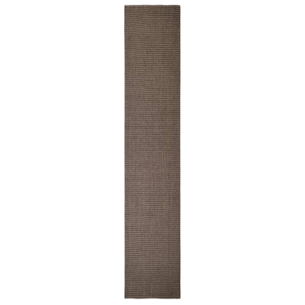 vidaXL Sisalmatta för klösstolpe brun 66x350 cm