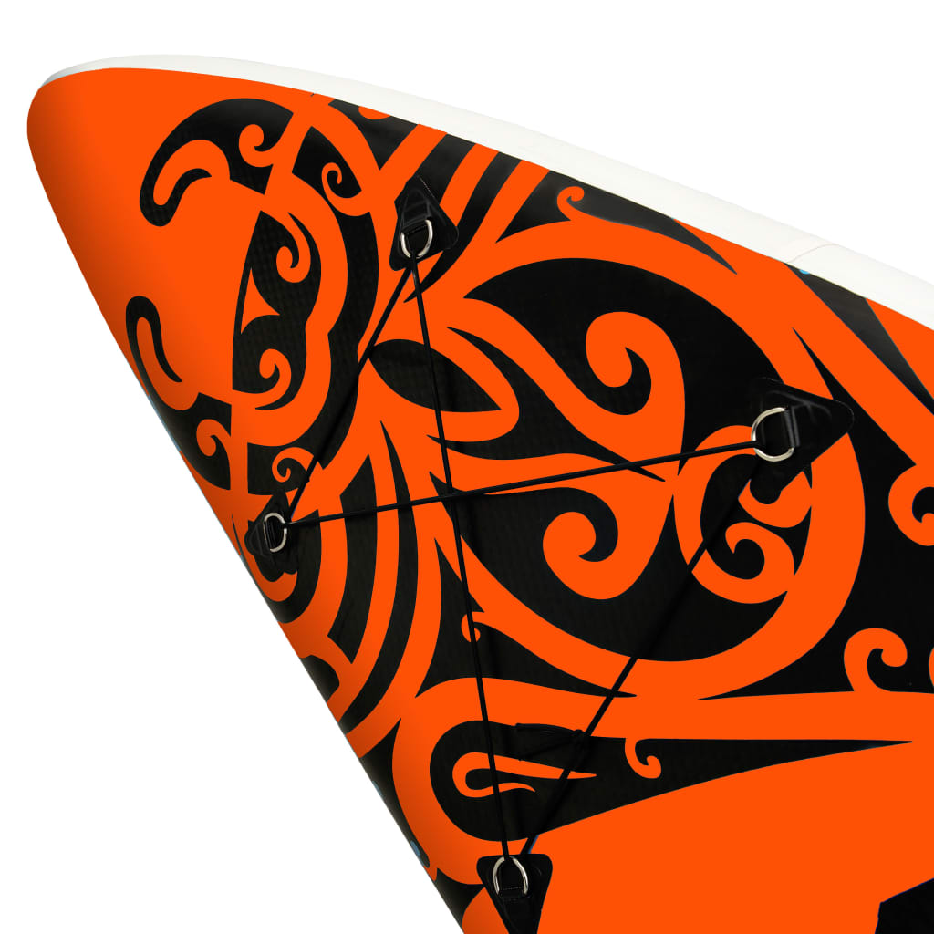 vidaXL SUP-bräda uppblåsbar 305x76x15 cm orange