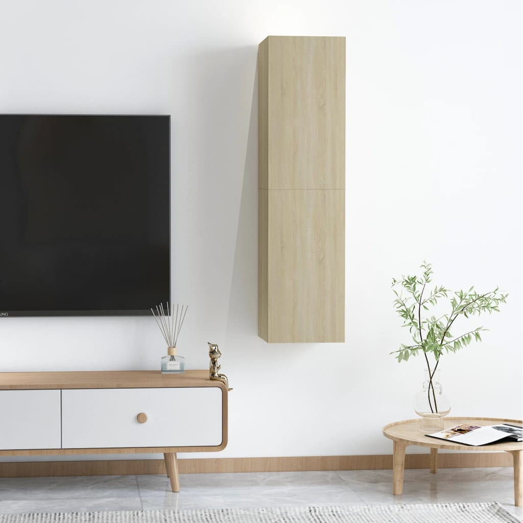 vidaXL TV-skåp 2 st sonoma-ek 30,5x30x60 cm konstruerat trä