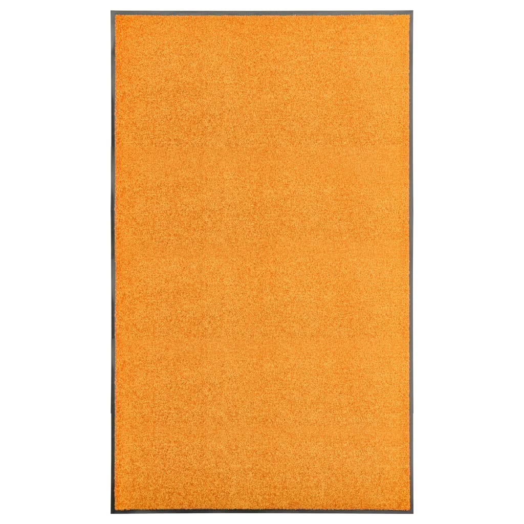 vidaXL Dörrmatta tvättbar orange 90x150 cm