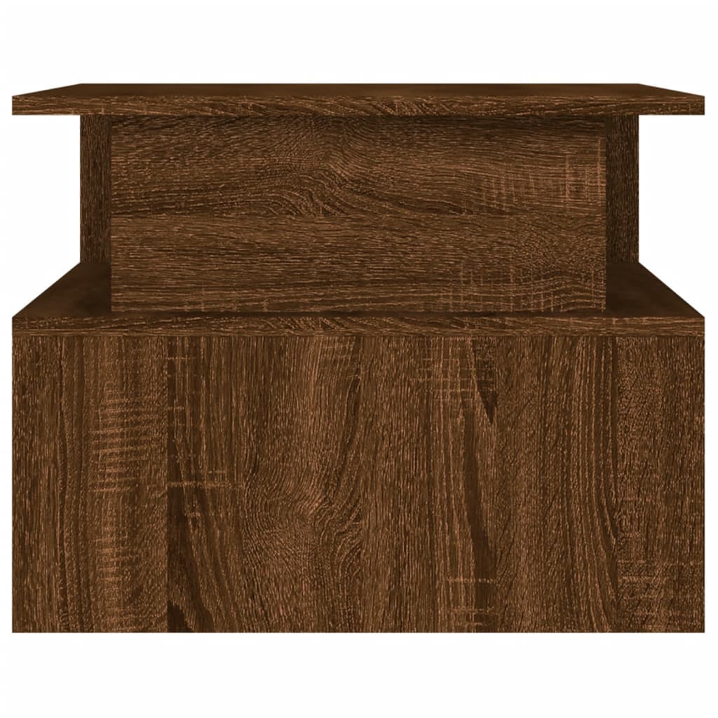 vidaXL Soffbord brun ek 90x55x42,5 cm konstruerat trä