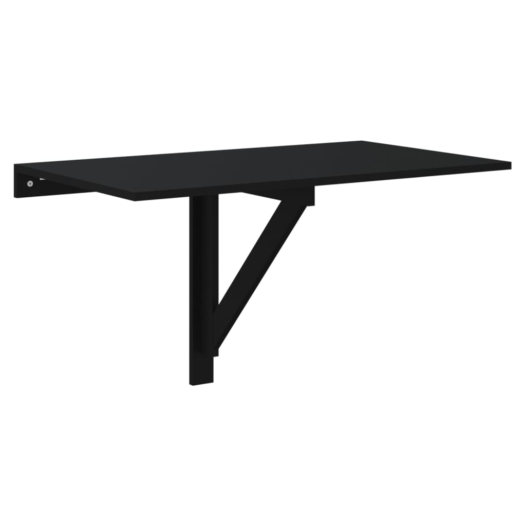 vidaXL Väggbord svart 100x60x56 cm konstruerat trä