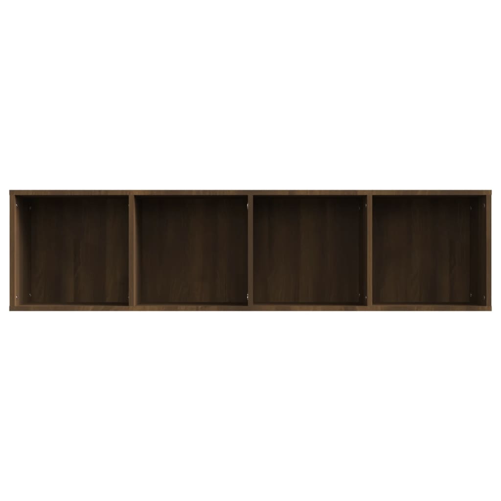 vidaXL Bokhylla/tv-bänk brun ek 143x30x36cm konstruerat trä