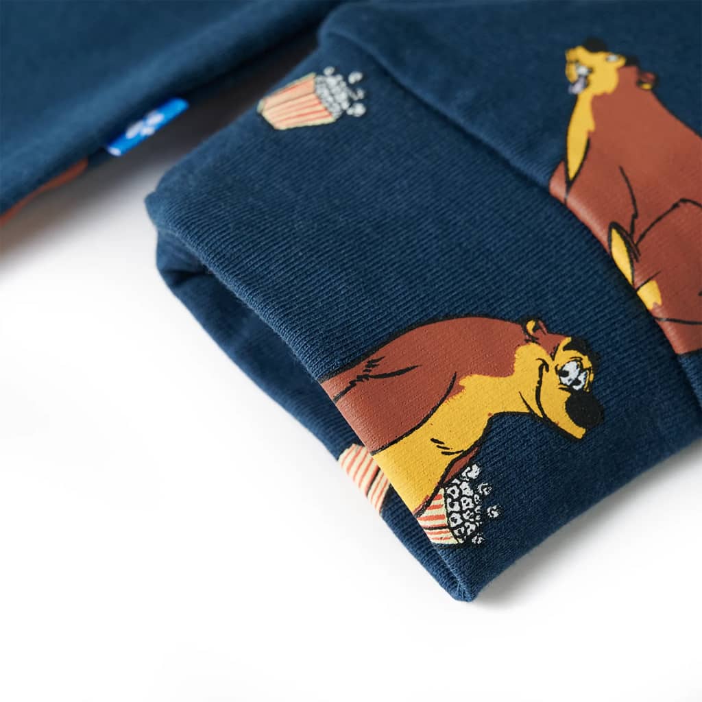 Pyjamas för barn jeansblå 116