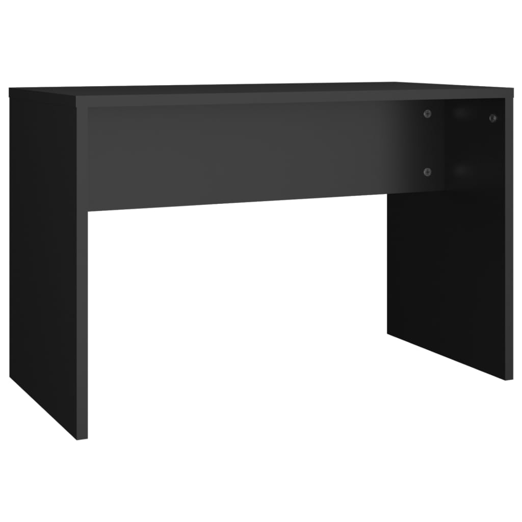 vidaXL Sminkbord svart 96x40x142 cm