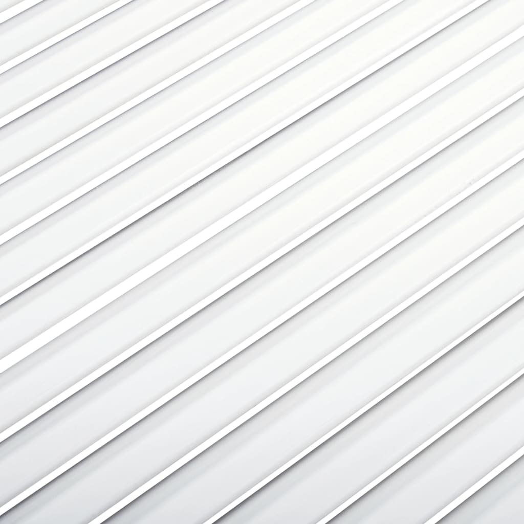 vidaXL Skåpluckor lamelldesign 4 st vit 99,3x39,4 cm massiv furu