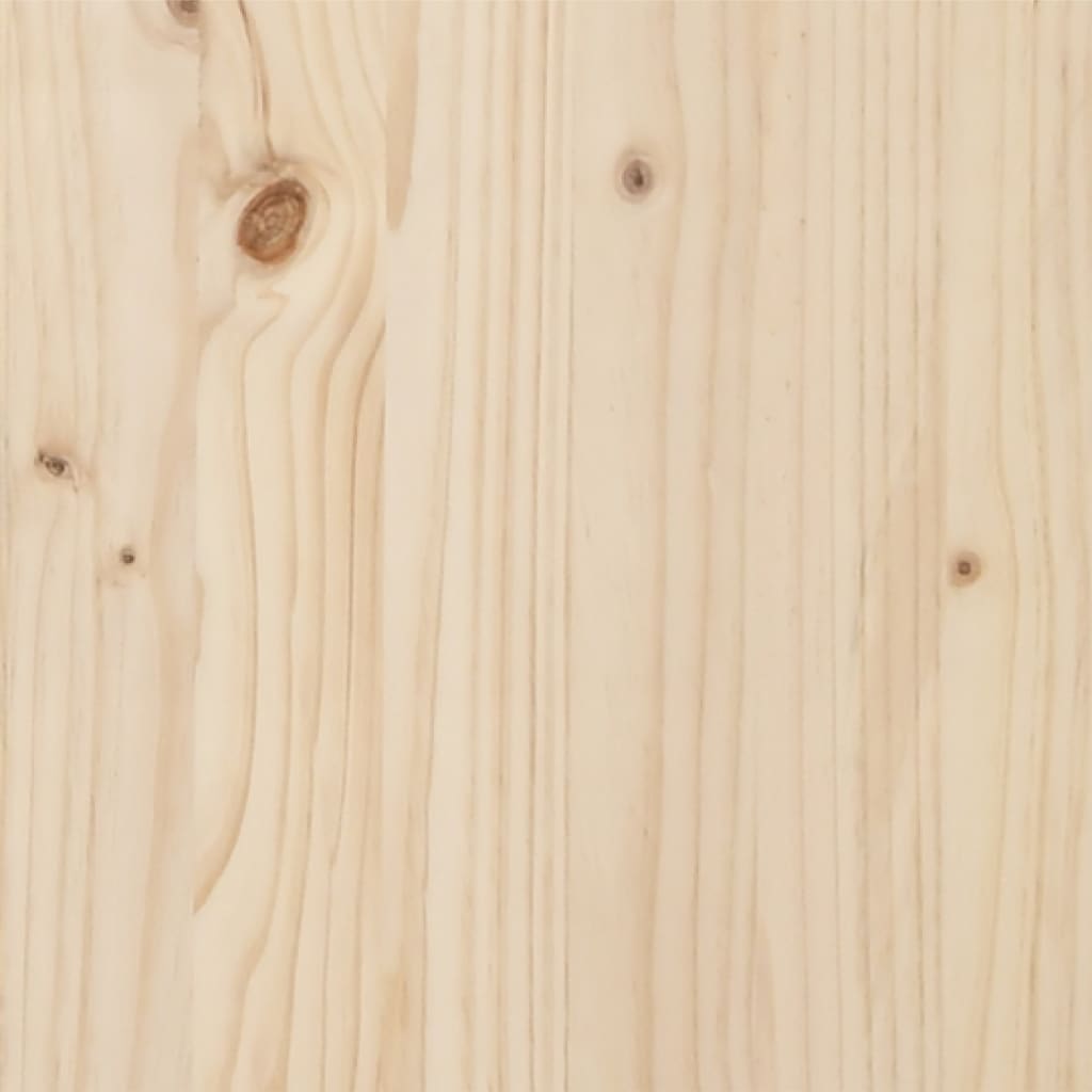 vidaXL Sängram massivt trä 75x190 cm liten enkelsäng