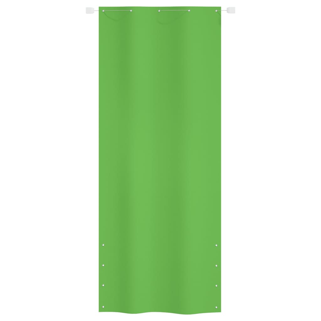 vidaXL Balkongskärm ljusgrön 100x240 cm oxfordtyg