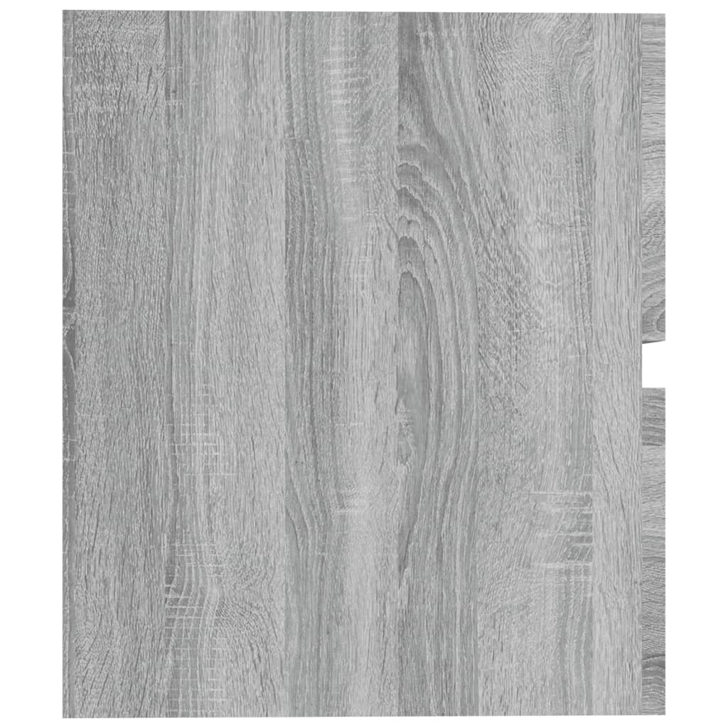 vidaXL Handfatsskåp grå sonoma-ek 60x38,5x45 cm konstruerat trä