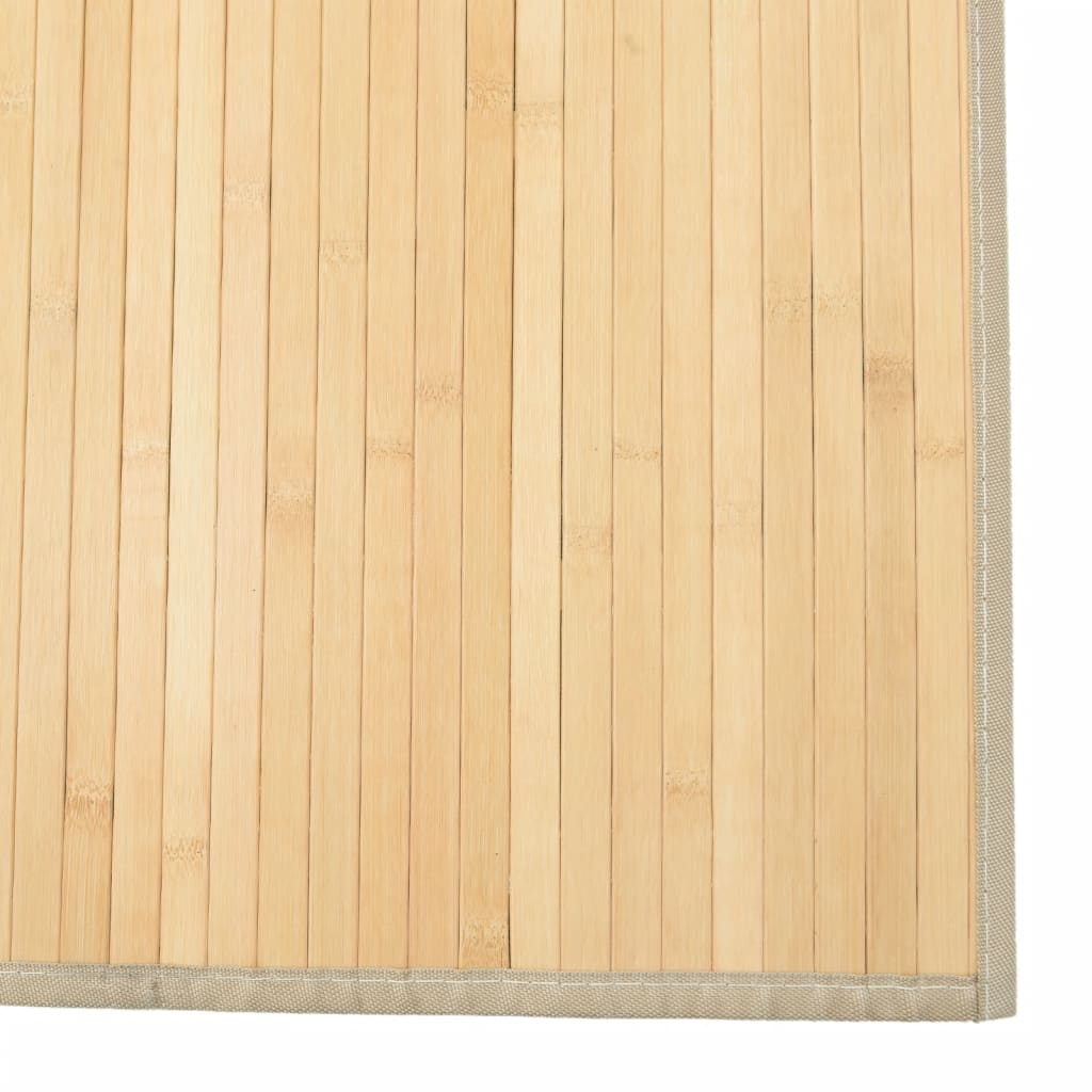 vidaXL Matta rektangulär ljus naturlig 80x200 cm bambu
