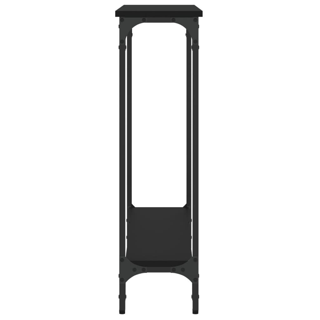 vidaXL Konsolbord svart 75x22,5x75 cm konstruerat trä