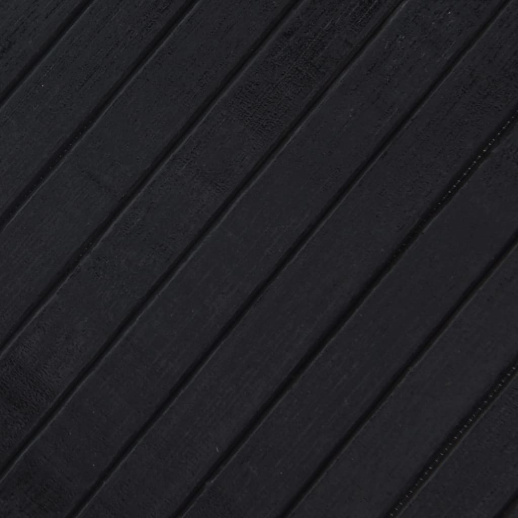 vidaXL Matta rektangulär svart 80x100 cm bambu