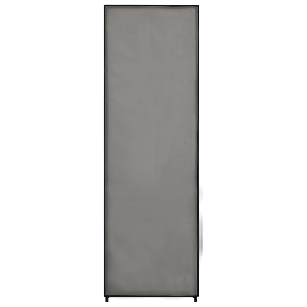 vidaXL Garderob grå 87x49x159 cm tyg
