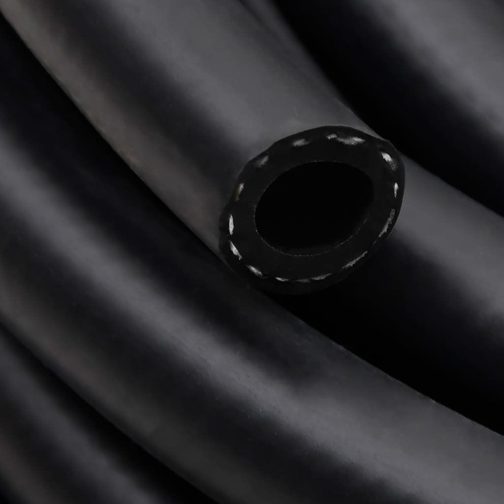 vidaXL Luftslang hybrid svart 10 m gummi och PVC