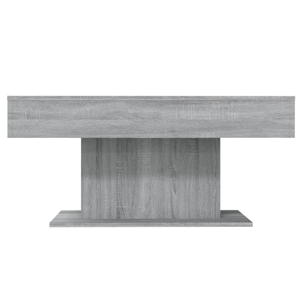 vidaXL Soffbord grå sonoma-ek 96x50x45 cm konstruerat trä