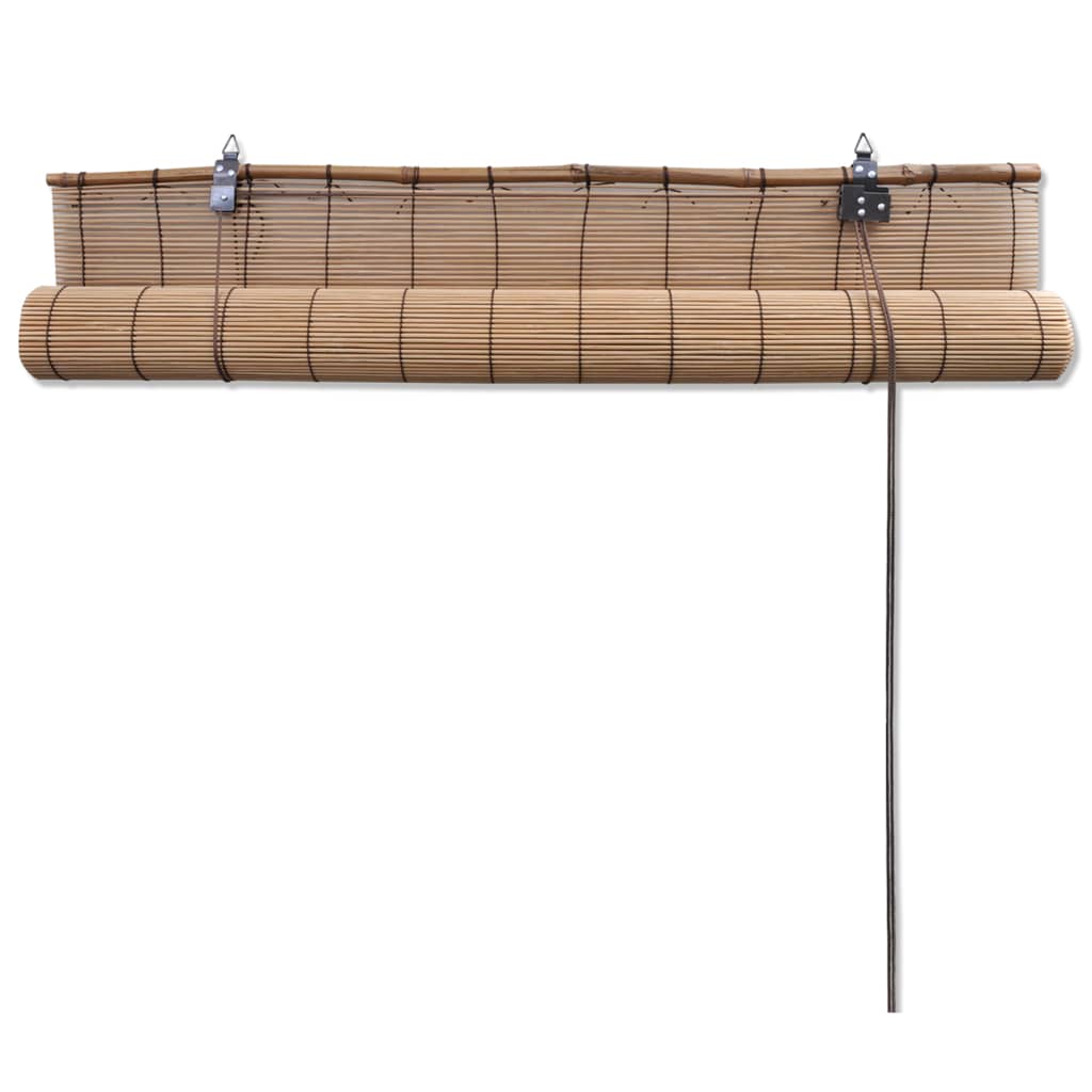 vidaXL Rullgardin bambu 150x160 cm brun