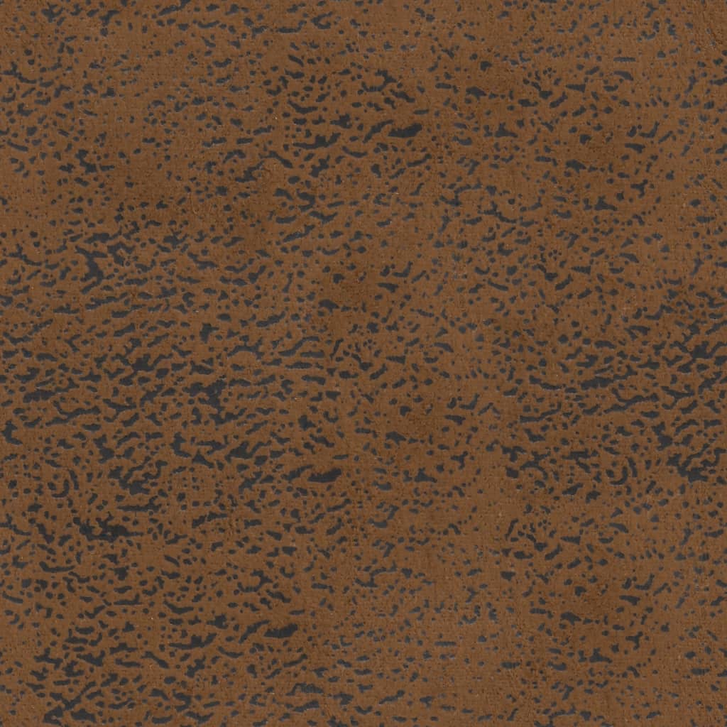 vidaXL Bänk med kuddar brun 120,5x65x75 cm konstmocka