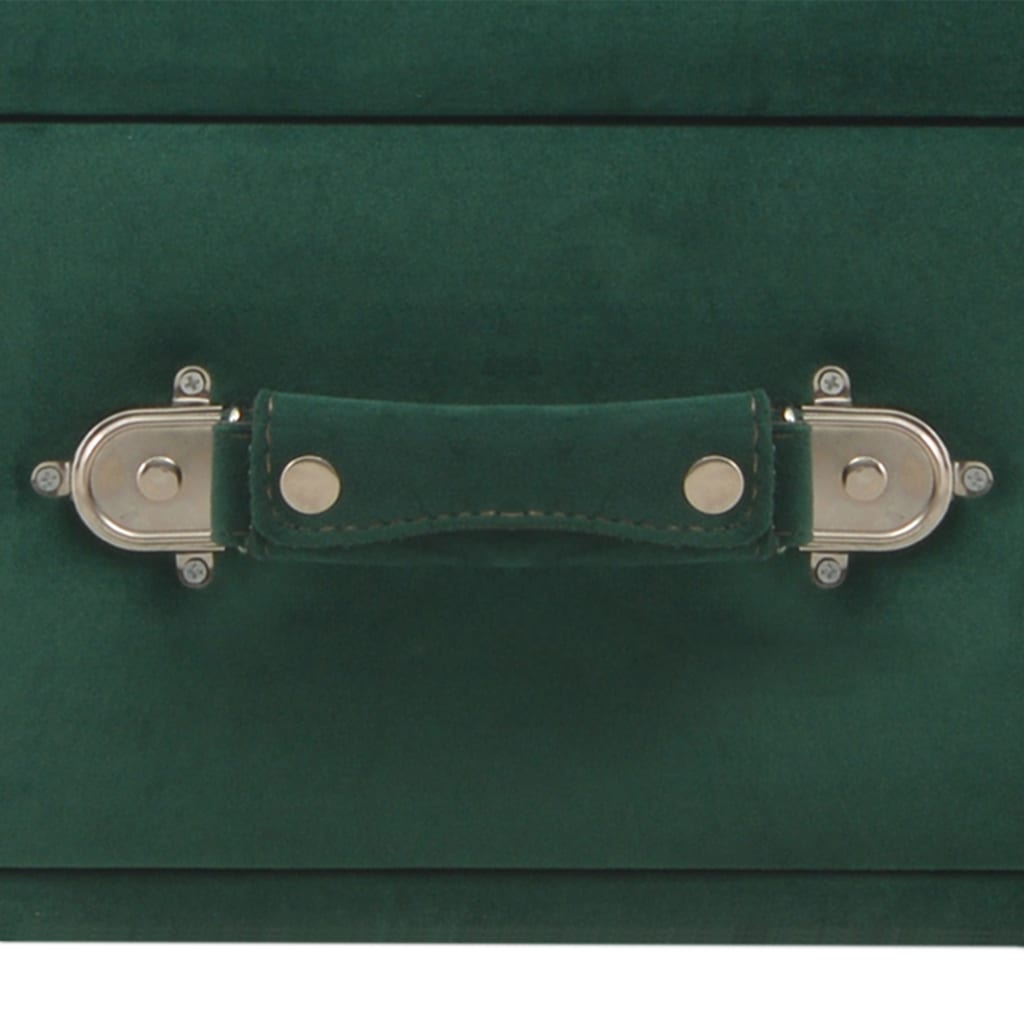 vidaXL Soffbord grön 80x40x46 cm sammet
