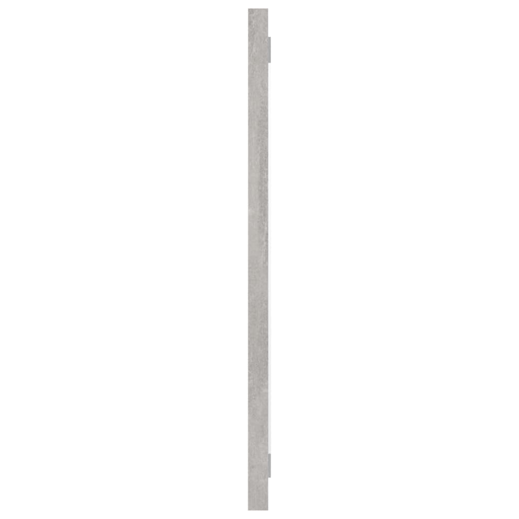 vidaXL Badrumsspegel betonggrå 60x1,5x37 cm spånskiva