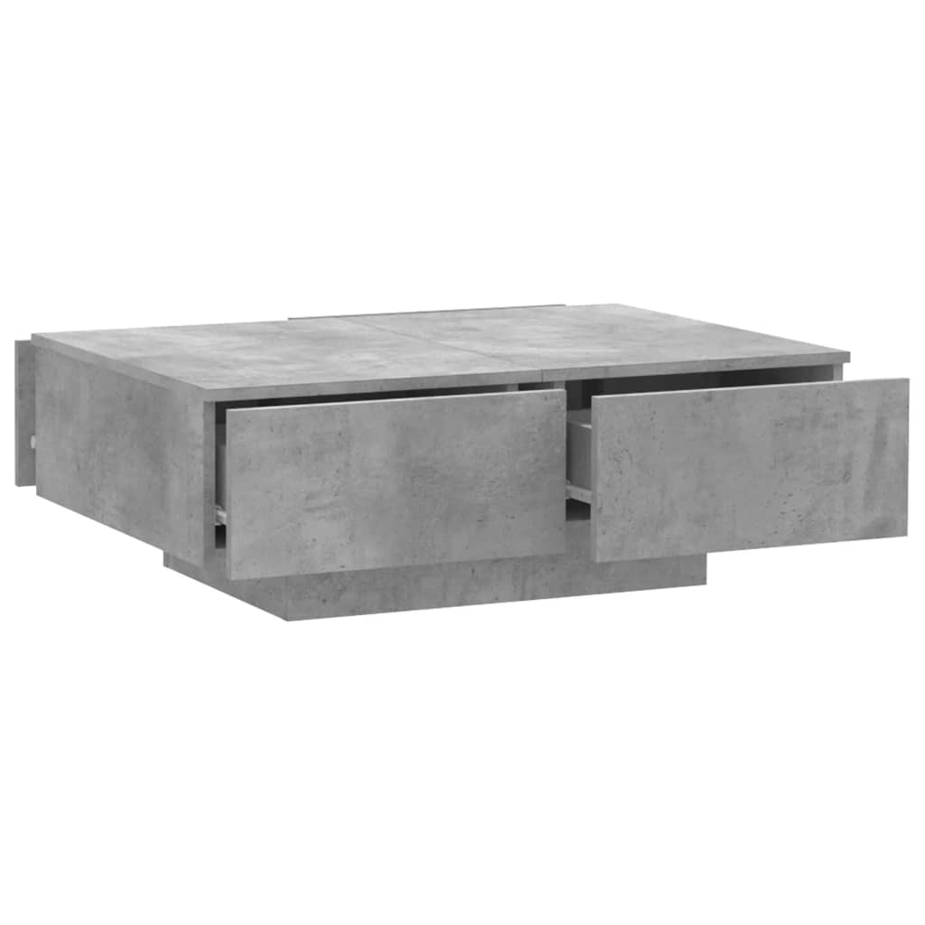 vidaXL Soffbord betongrå 90x60x31 cm spånskiva