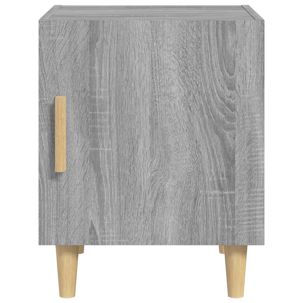 vidaXL Sängbord grå sonoma konstruerat trä