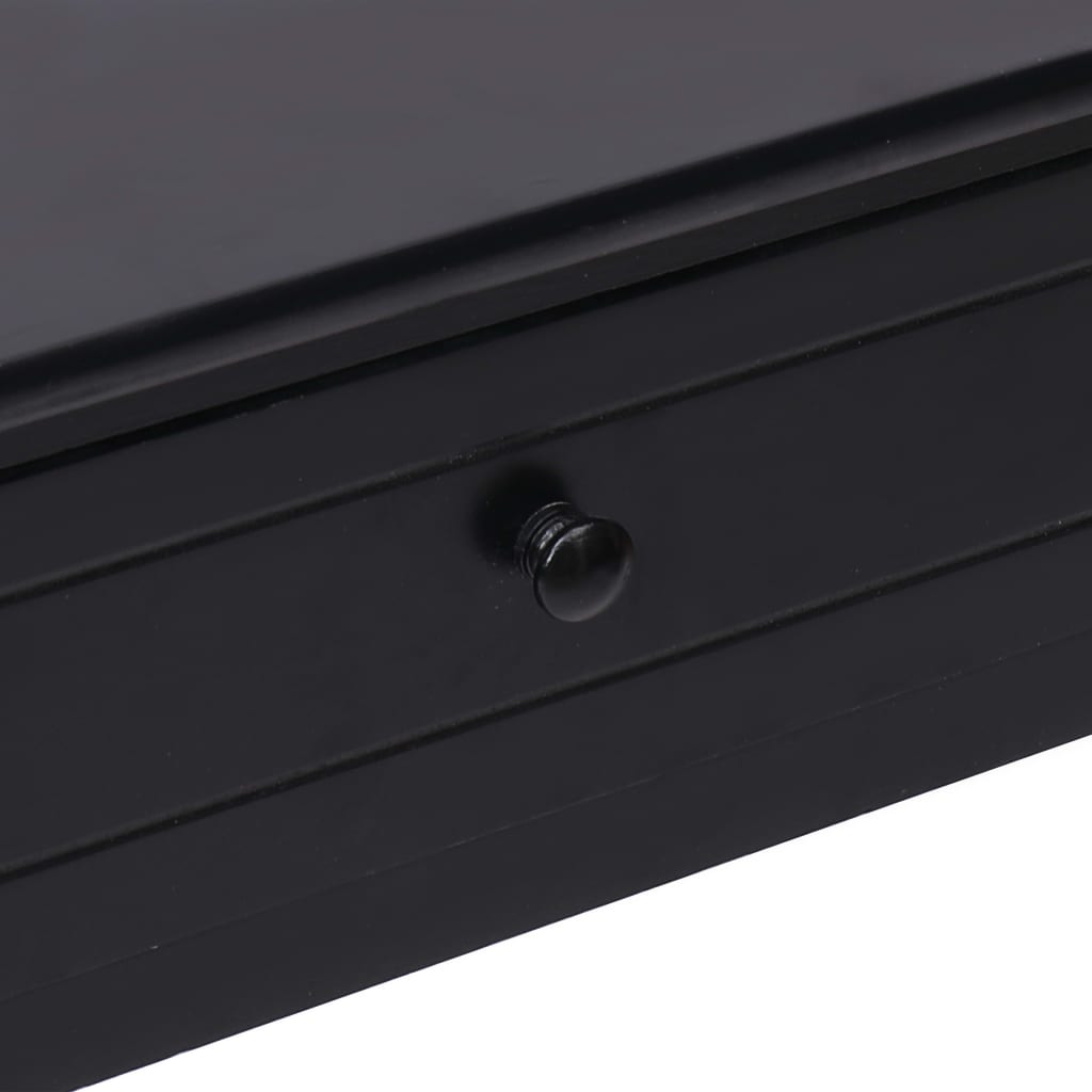 vidaXL Avlastningsbord svart 90x30x77 cm trä