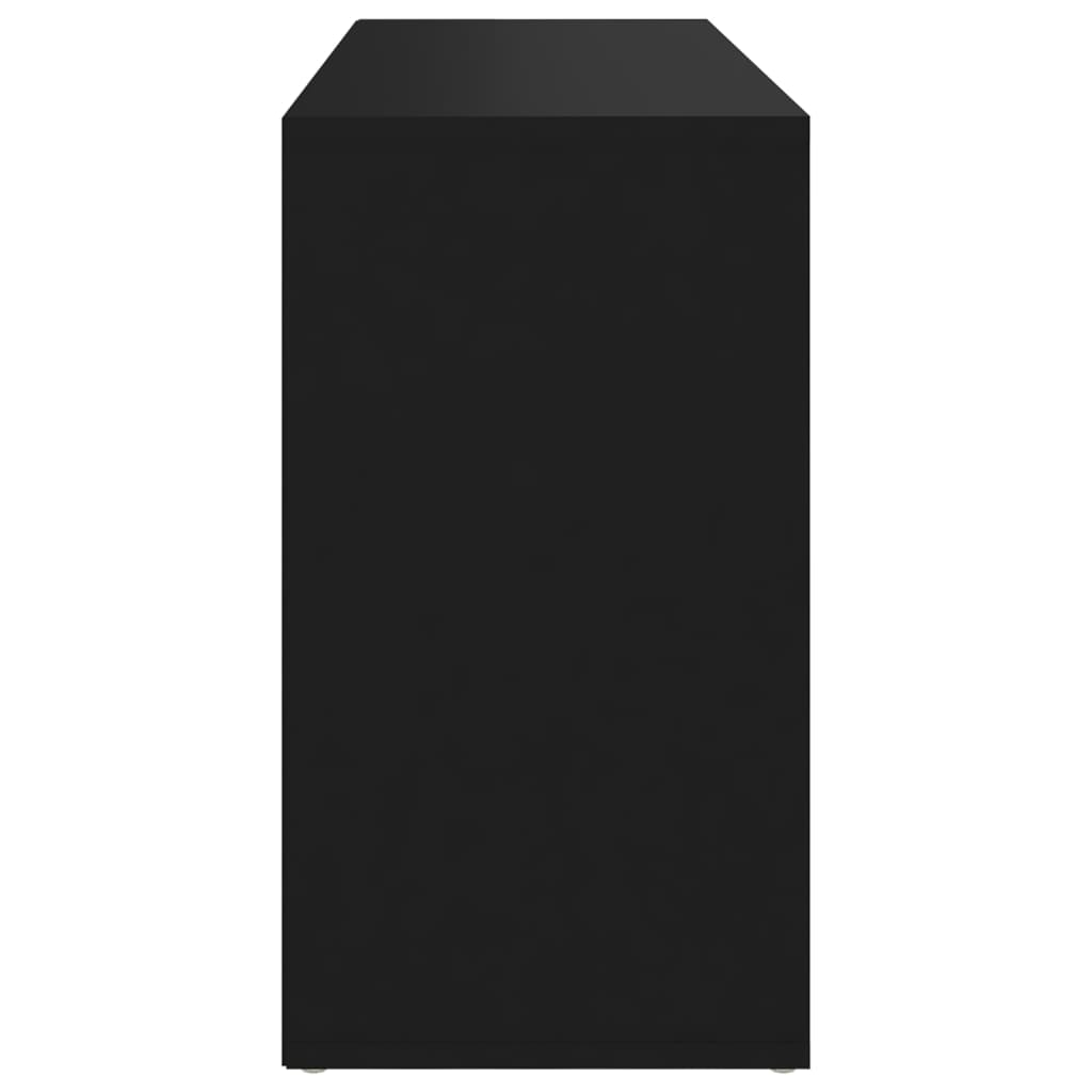 vidaXL Skobänk svart 103x30x54,5 cm konstruerat trä