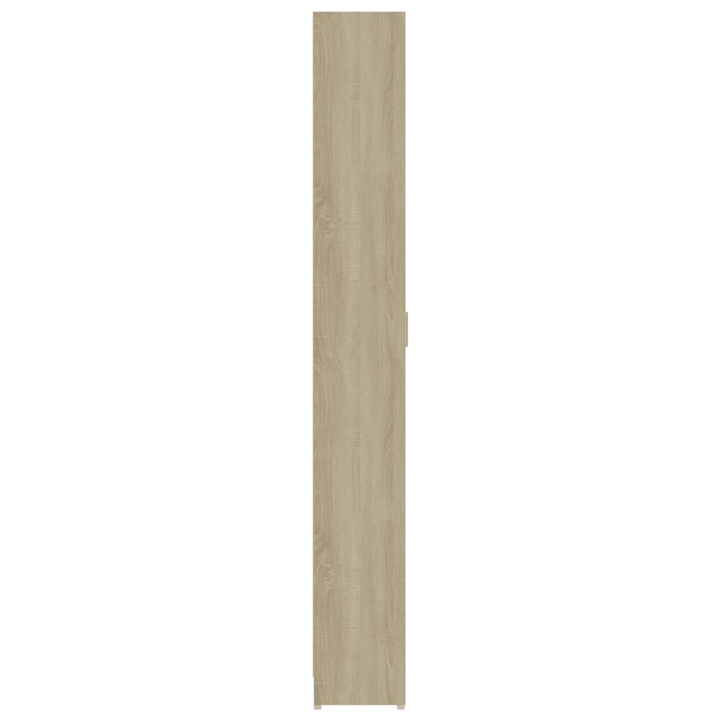 vidaXL Hallgarderob sonoma-ek 55x25x189 cm konstruerat trä