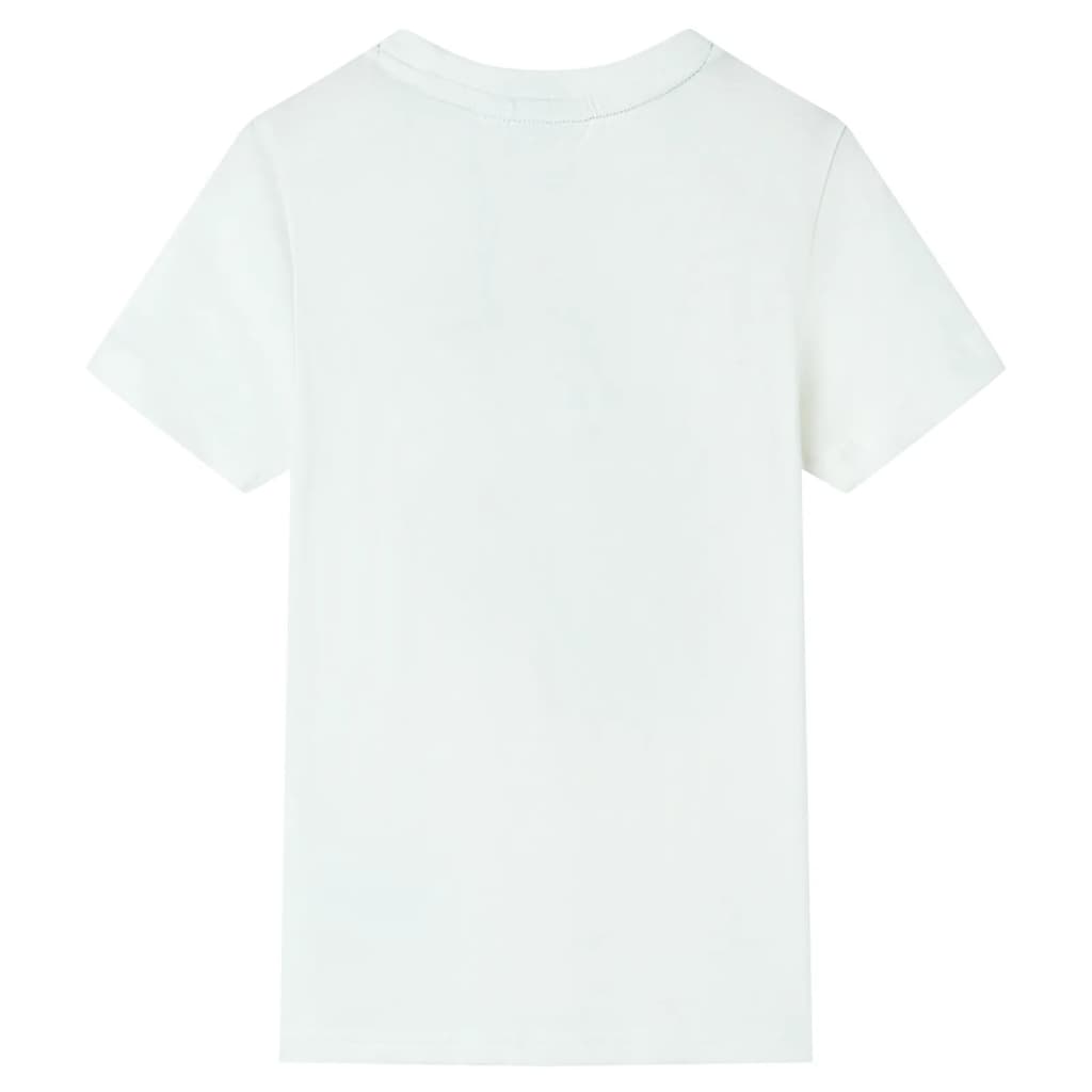 T-shirt med korta ärmar för barn ecru 92