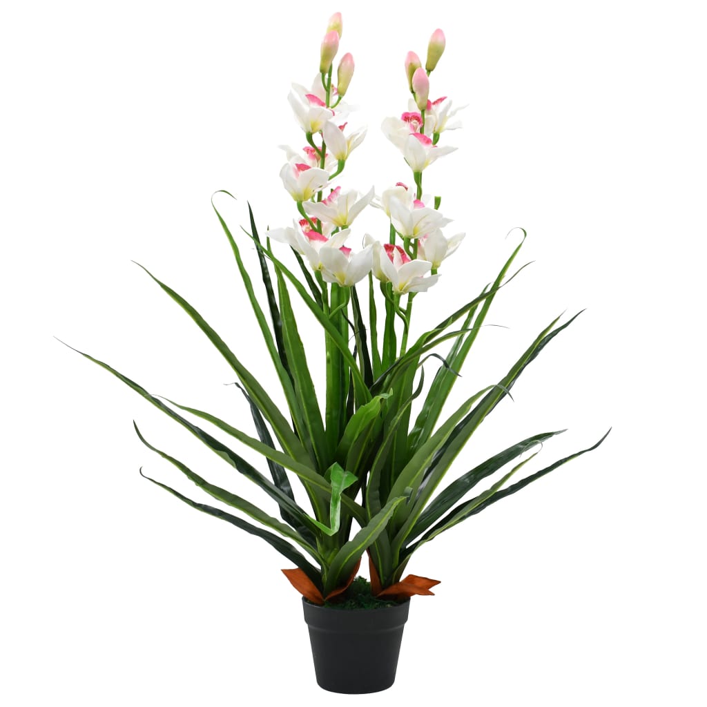 vidaXL Konstväxt Orkidé med kruka 100 cm grön