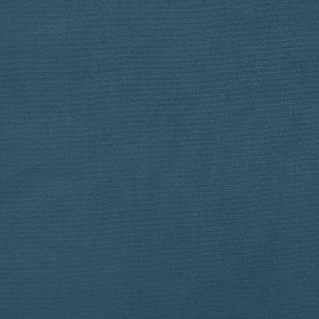 vidaXL Sängram mörkblå 90x200 cm sammet