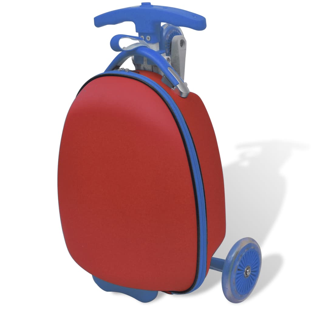vidaXL Sparkcykel med väska för barn röd