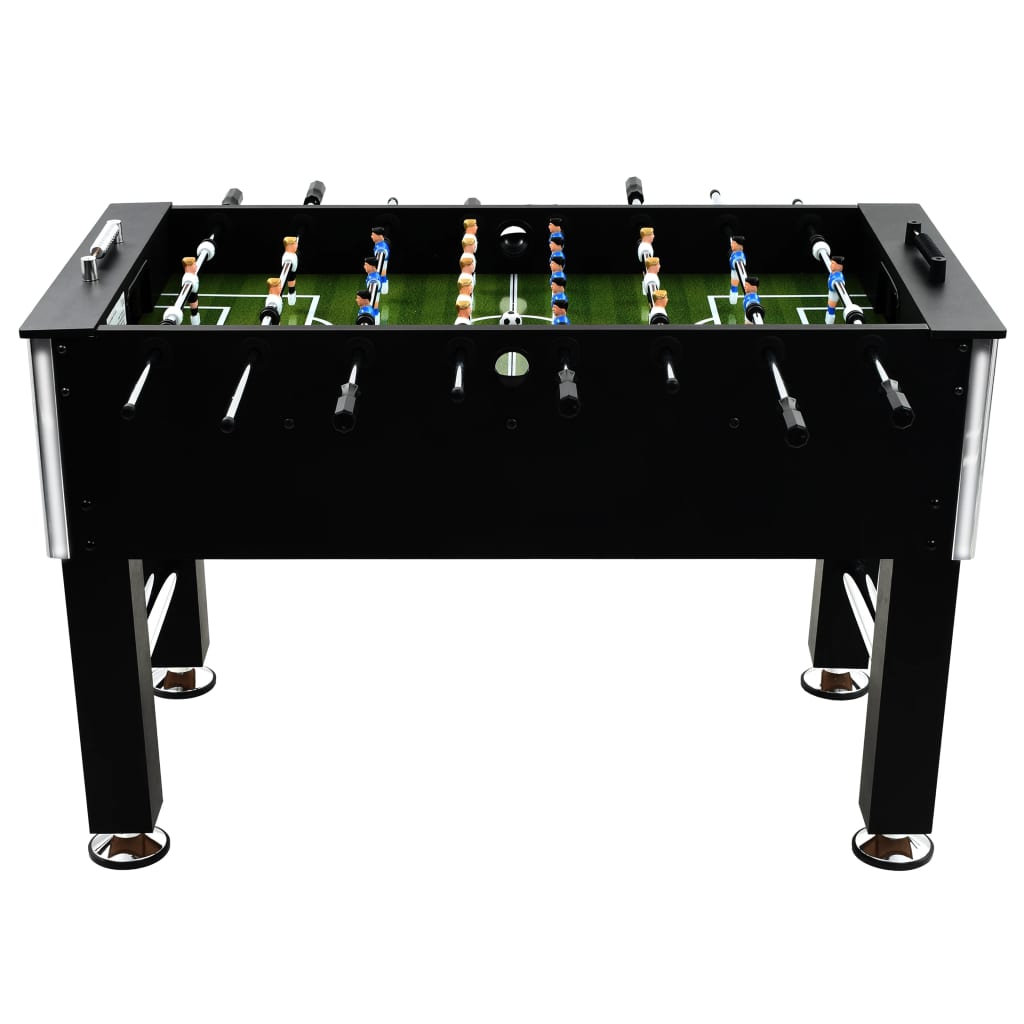 vidaXL Fotbollsbord stål 60 kg 140x74,5x87,5 cm svart