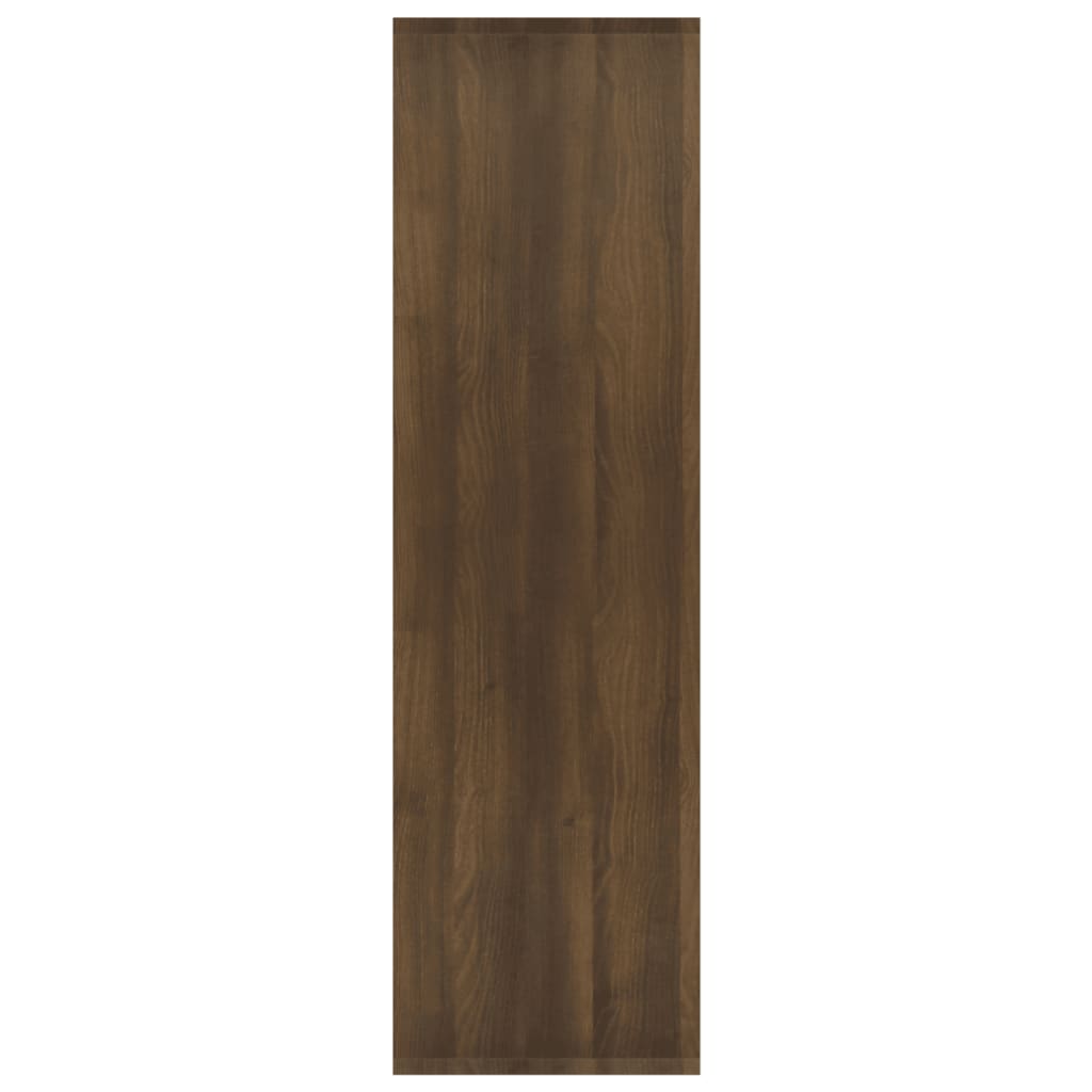 vidaXL Bokhylla/Rumsavdelare brun ek 60x30x103 cm konstruerat trä