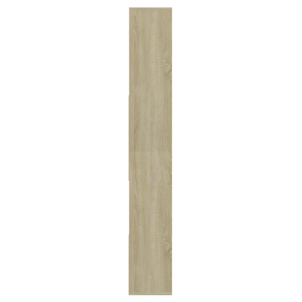 vidaXL Bokskåp vit och sonoma-ek 67x24x161 cm konstruerat trä