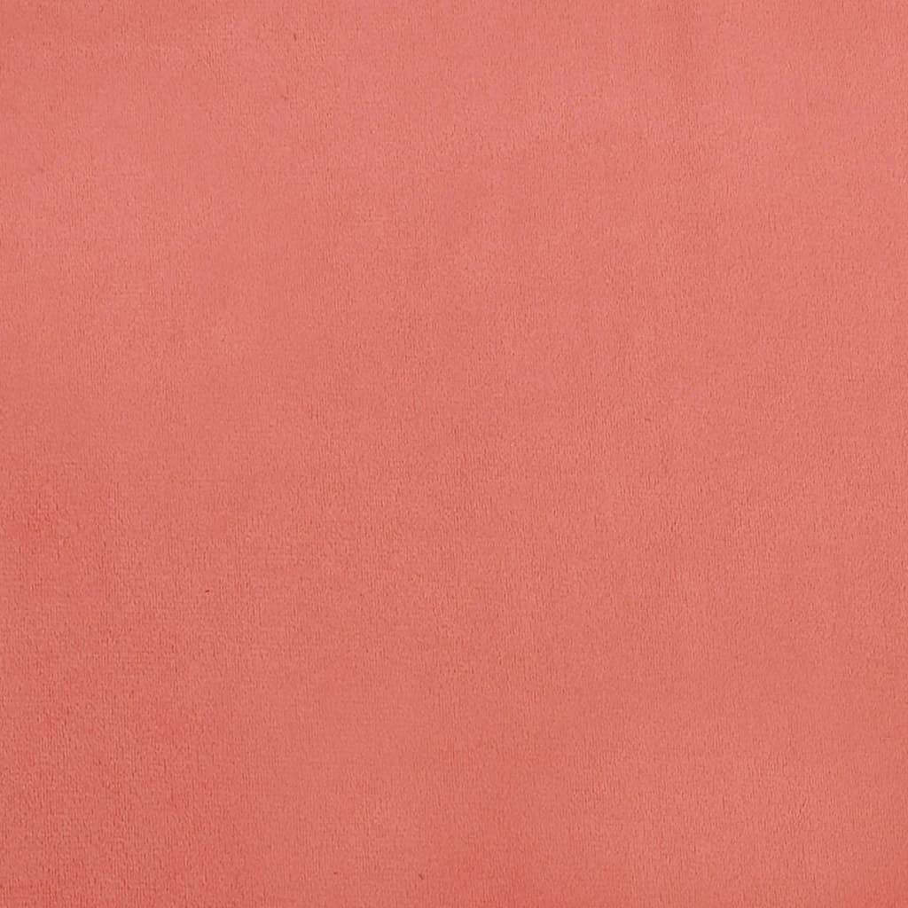 vidaXL Fåtölj med massiva gummiben rosa sammet